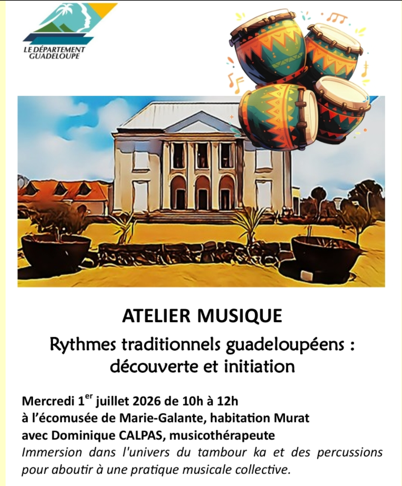 Etés culturels à Murat : une initiation au Gwoka