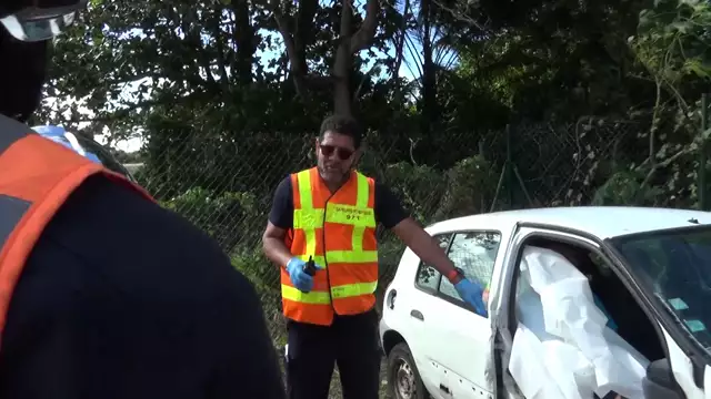 Les Pompiers Marie Galante à l'honneur : itv du commandant Laguerre